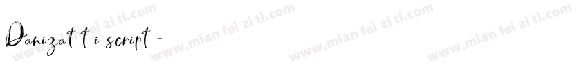 Danizatti script字体转换